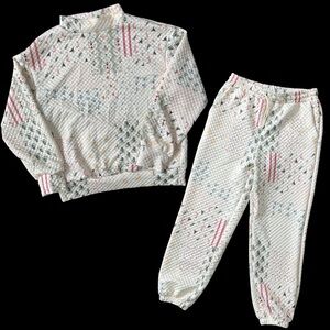 Christmas Quilted Mock Neck Lounge Set - Nutcracker Holiday Print - Size L